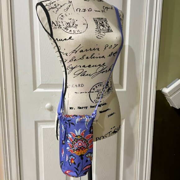 VERA BRANDLEY BOTTLE WATER CROSSBODY BAG PURPLE HISPTER GARDEN - Picture 8 of 14